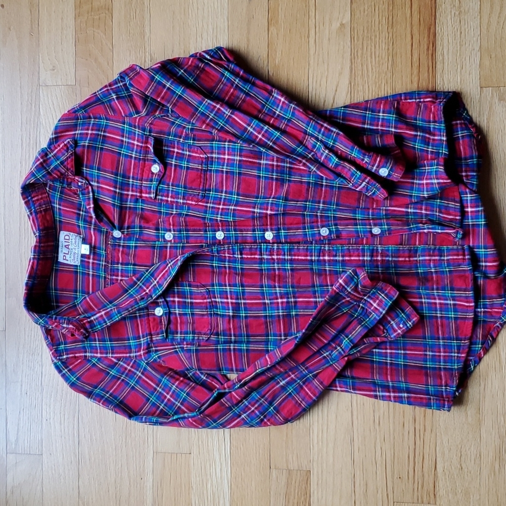 Old Navy Flannel Long Sleeve Button Up Shirt